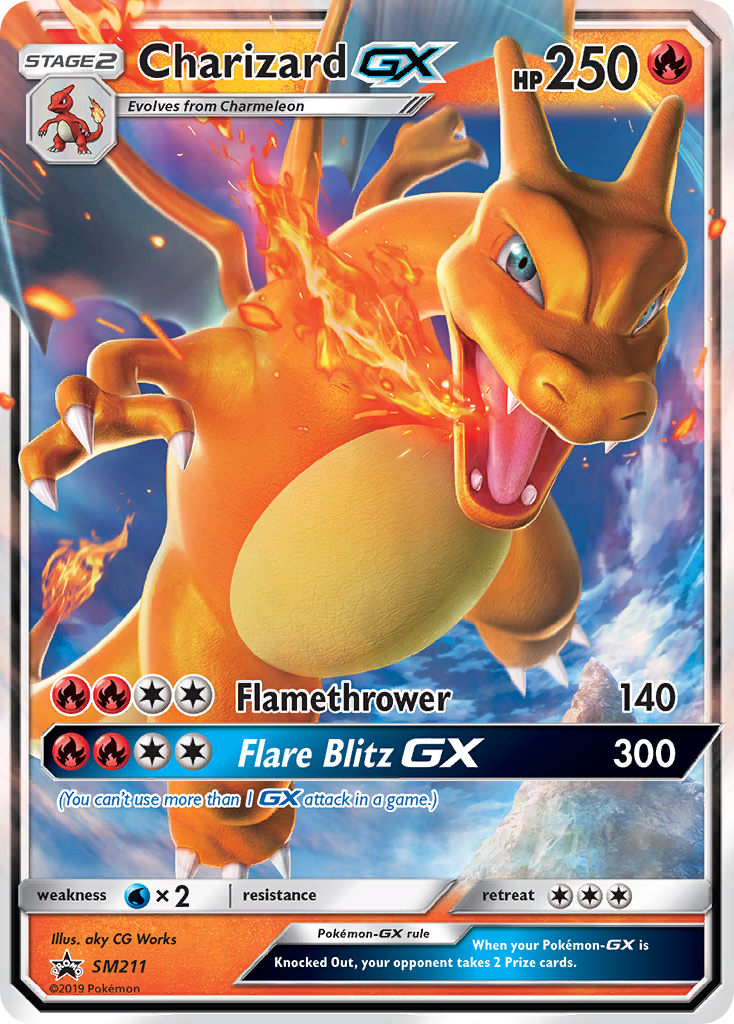 Sun & Moon Promo Charizard GX #211